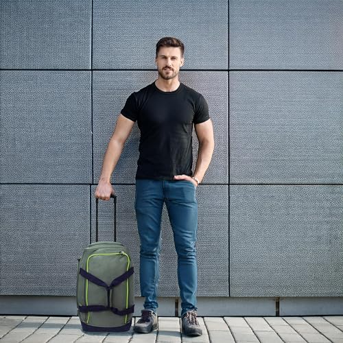 World Traveler Hipack 20 - Inch Carry - On Sports Rolling Duffel Bag - Grey Navy
