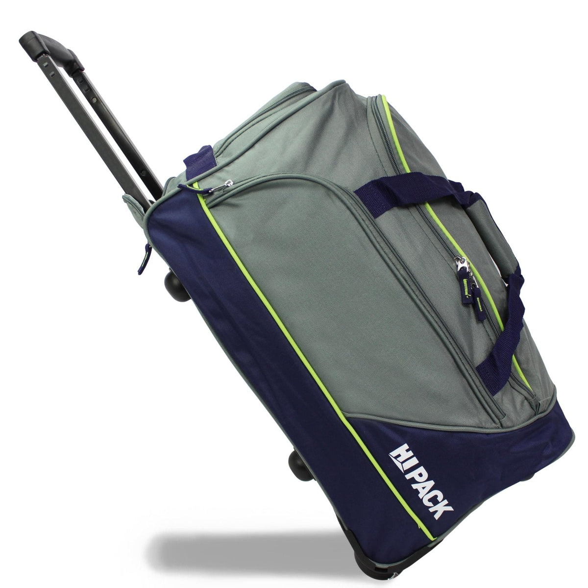 World Traveler Hipack 20-Inch Carry-On Sports Rolling Duffel Bag - Grey Navy