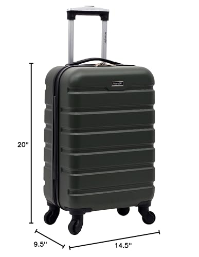 Wrangler 22" Hardside Spinner Carry - On Luggage, Deep Depth