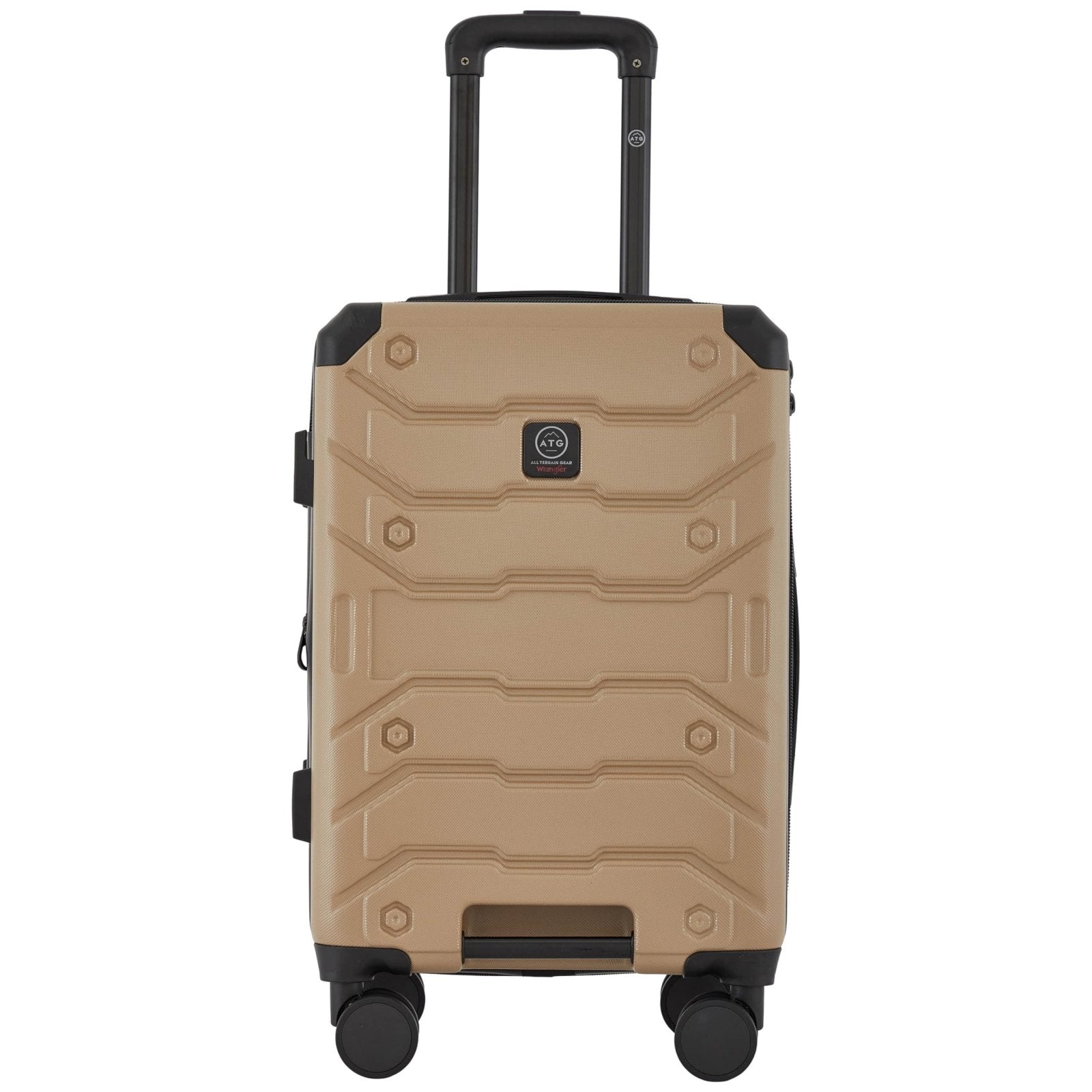 Wrangler ATG Trailway Expandable Hardside Luggage, Tannin, 22" Carry-On