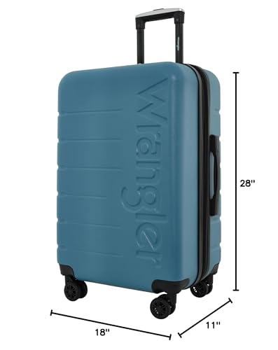 Wrangler Maverick 3 Piece Luggage Set, Blue Heaven