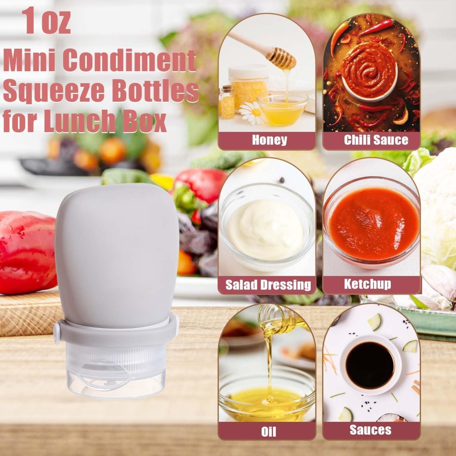 WXOIEOD 1 oz Travel Bottles, Leakproof Silicone Squeeze Bottle Mini Travel Size Container for Toiletries Lotion Shampoo and Conditioner Liquid Salad Dressing to go Condiment, TSA Approved, 4 Pack