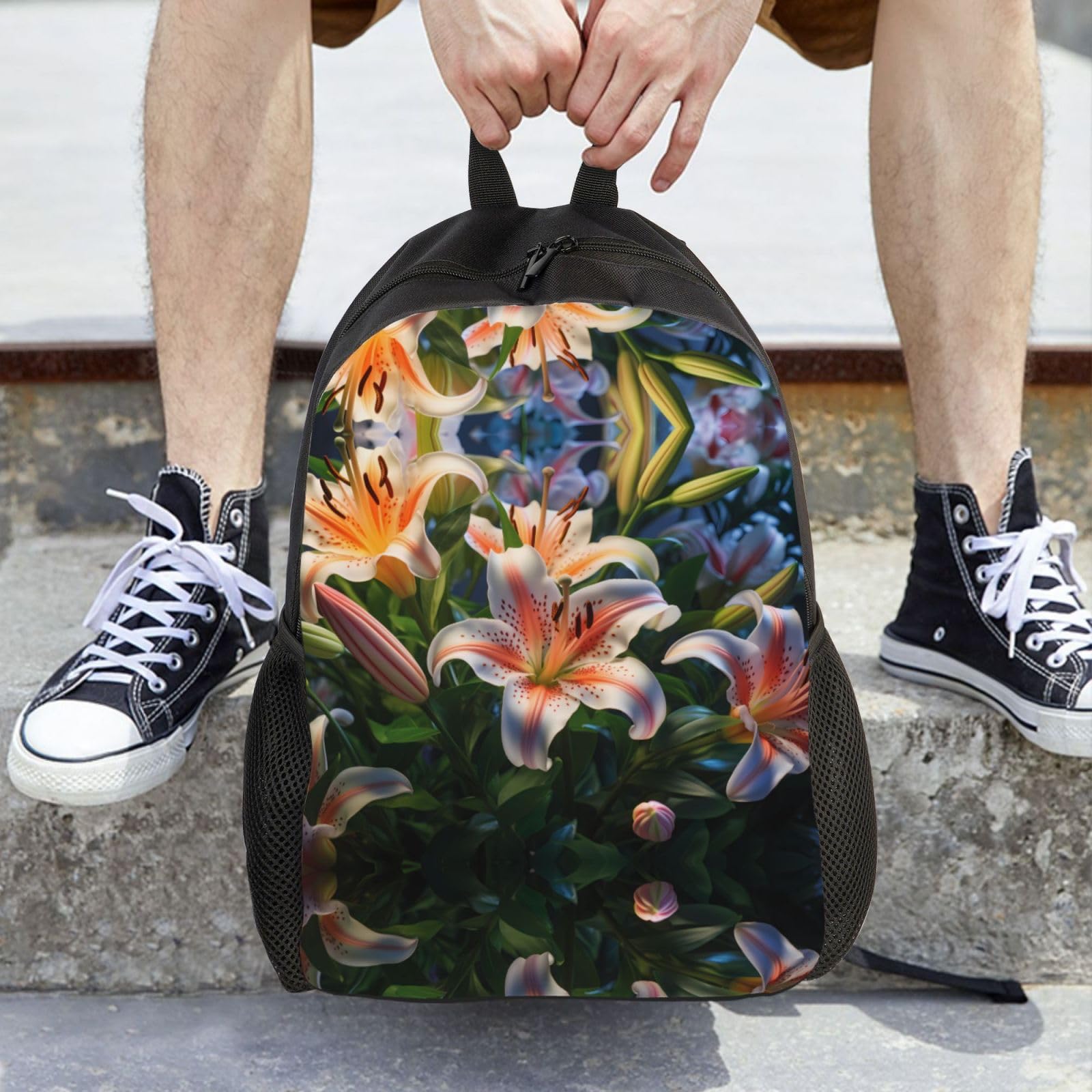 WZYCWB Lilies in Bloom Casual travel bag perfect for work the gym commuting or travel