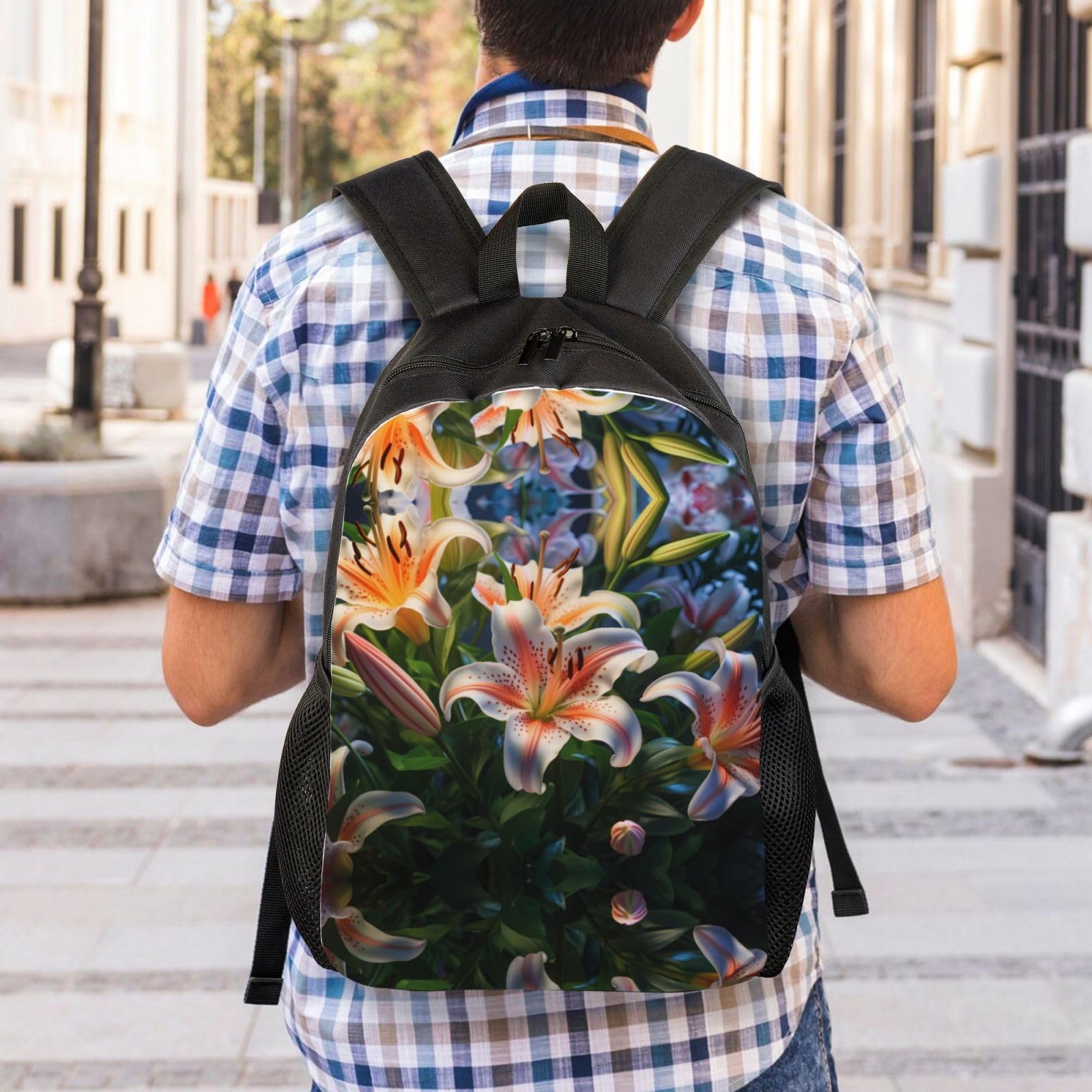 WZYCWB Lilies in Bloom Casual travel bag perfect for work the gym commuting or travel