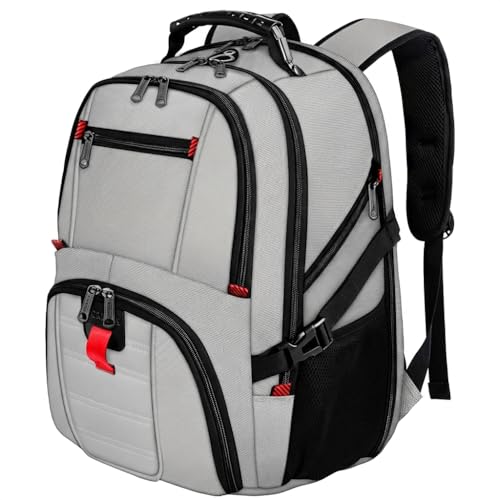 YOREPEK Large Backpack for Men, Extra Large Laptop Backpacks for Men Women, Water Resistant Travel Backpack Airline Approved Business Work Bag Fits 17 Inch Computer, Black