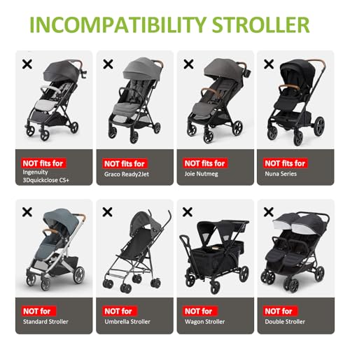YOREPEK Padded Stroller Travel Bag, Stroller Bag for Airplane Travel