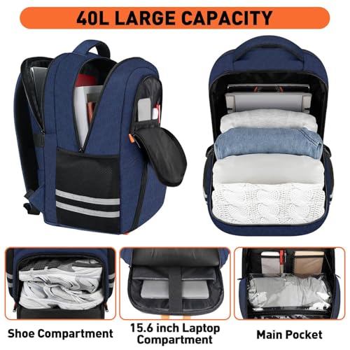 Ytonet Gym Backpack for Men Women, Travel Backpack Fit 15.6 Inch Laptop