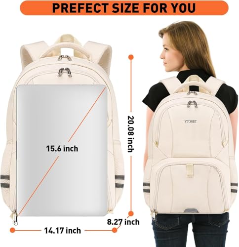 Ytonet Gym Backpack for Women Men, Travel Backpack with Shoe Compartment