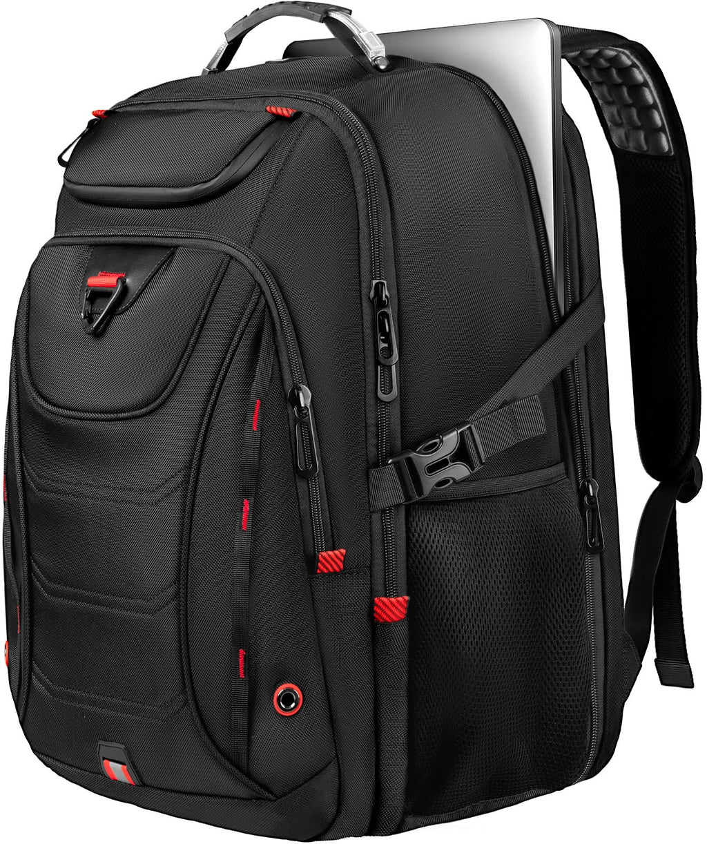 Z-MGKISS 55L Extra Large Travel Backpack, 18.4 Inch Laptop Backpack for Men, Water Resistant, TSA Flight Approved, Business Work Bag with USB Charging Port, Black
