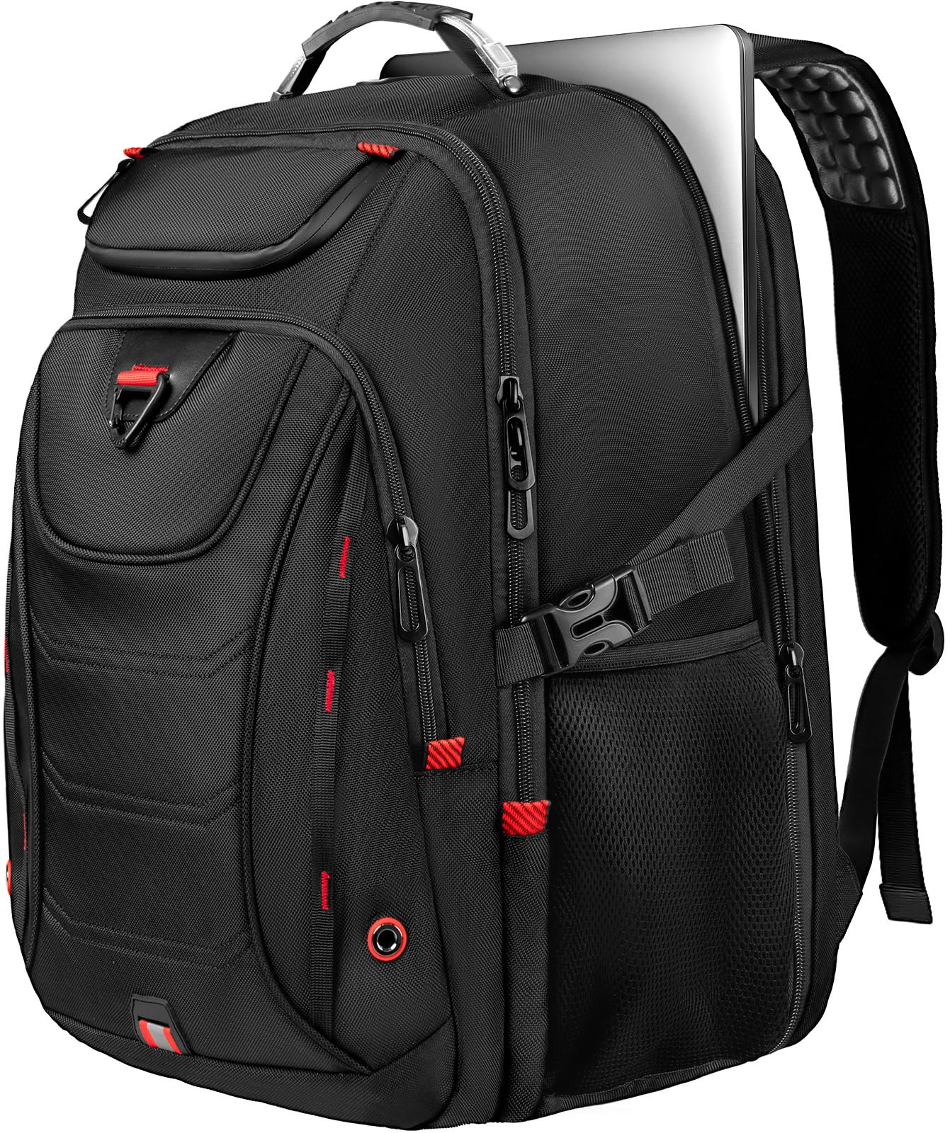 Z-MGKISS 55L Extra Large Travel Backpack, 18.4 Inch Laptop Backpack for Men, Water Resistant, TSA Flight Approved, Business Work Bag with USB Charging Port, Black